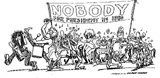 Nobody for President Poster - Gilbert Shelton - 1976